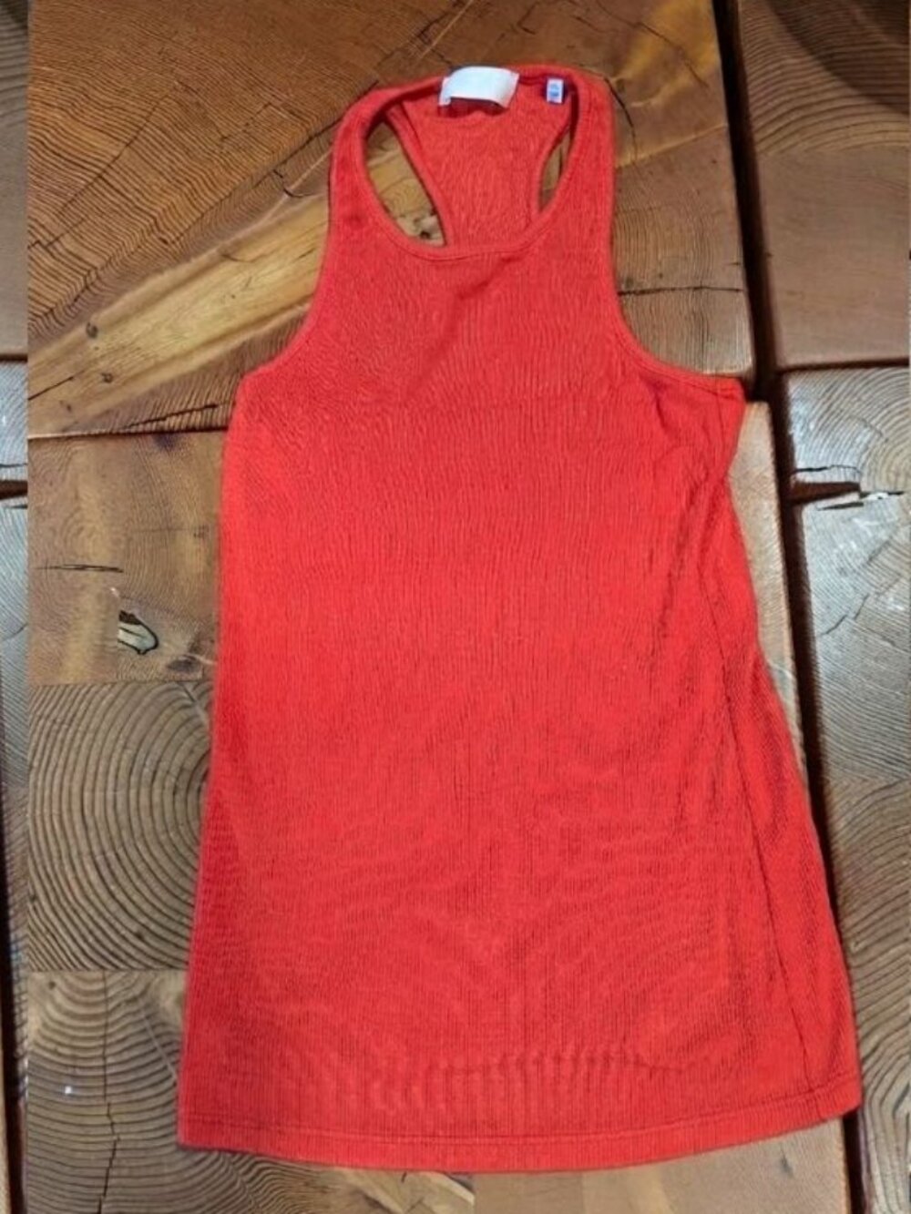 Seven for All Mankind - 7 for All Racerback Tank Top Ribbed | Size XS | Red